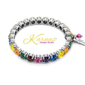 SUNNY DAZE Stretch Bracelet Made With K.D.S. Premium Crystal *Pick Your Finish & Size *Karnas Design Studio™ *