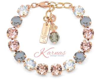 CALM AND COOL 8mm Bracelet *Made With K.D.S. Premium Crystal *Pick your Finish *Karnas Design Studio™ *Free Shipping*