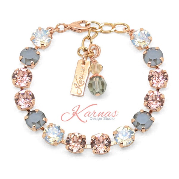 CALM AND COOL 8mm Bracelet *Made With K.D.S. Premium Crystal *Pick your Finish *Karnas Design Studio™ *Free Shipping*