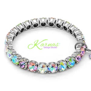 SUGAR KISSES 8mm KDS Stretch Bracelet Made With K.D.S. Premium Crystal *Pick Your Finish *Karnas Design Studio *