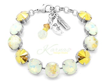 ETHEREAL MOON New KDS Krackle Collection 12mm Bracelet  Crystal *Choose Finish *Karnas Design Studio™ *Free Shipping*