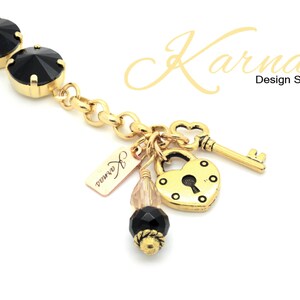 GOLDEN GODDESS 12mm Rivoli Crystal Bracelet Made With K.D.S. Premium Crystal Choose Your Finish Karnas Design Studio™ Free Shipping image 4