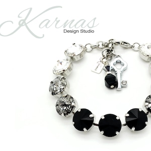 TWINKLING NIGHTS 12mm Bracelet Made With K.D.S. Premium Crystal *Choose Your Finish *Karnas Design Studio™ **