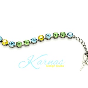 PIXIE DUST 8mm Charm Bracelet Made With K.D.S. Premium Crystal Choose Your Finish Karnas Design Studio™ Free Shipping image 2