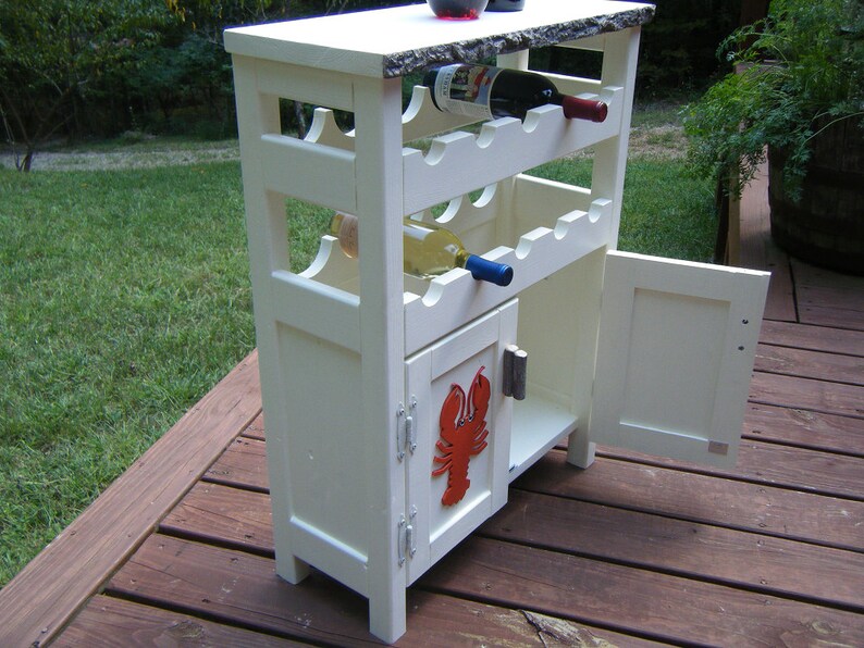 Wine Rack Red Lobster Wine Rack Coastal Wine Rack Etsy