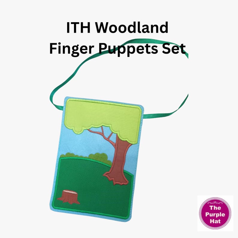 ITH Woodland Friends Finger Puppet Set – in the Hoop Felt Puppets for ...