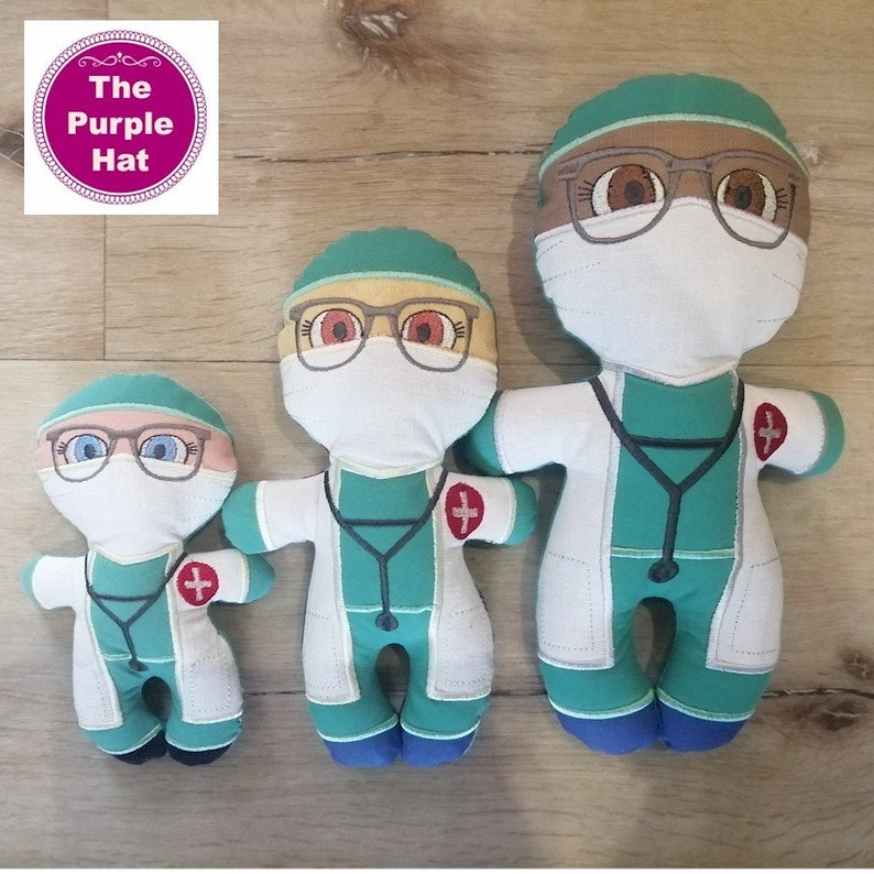 ITH Heroes Doctor Plush Doll Stuffed Toy 5x7 6x10 8x12 Etsy