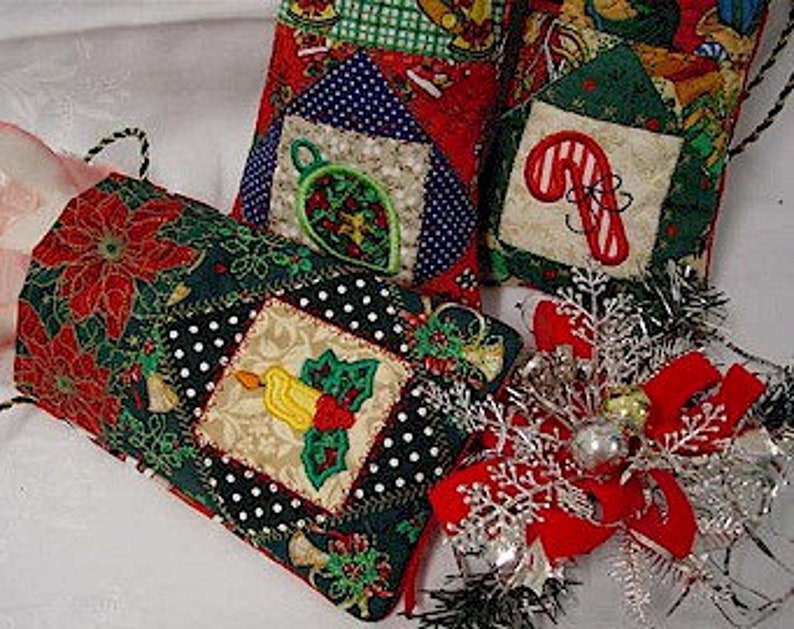 ITH Christmas Goody Bags 5x7 Machine Embroidery Designs in Etsy