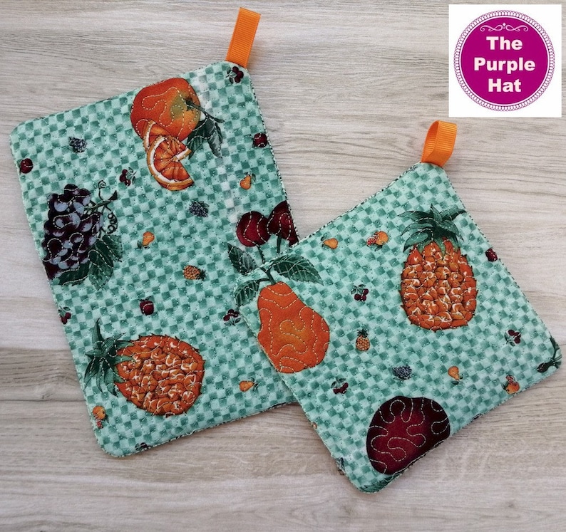 ITH Hot Pads 5x7 6x10 Machine Embroidery in the Hoop Project Etsy