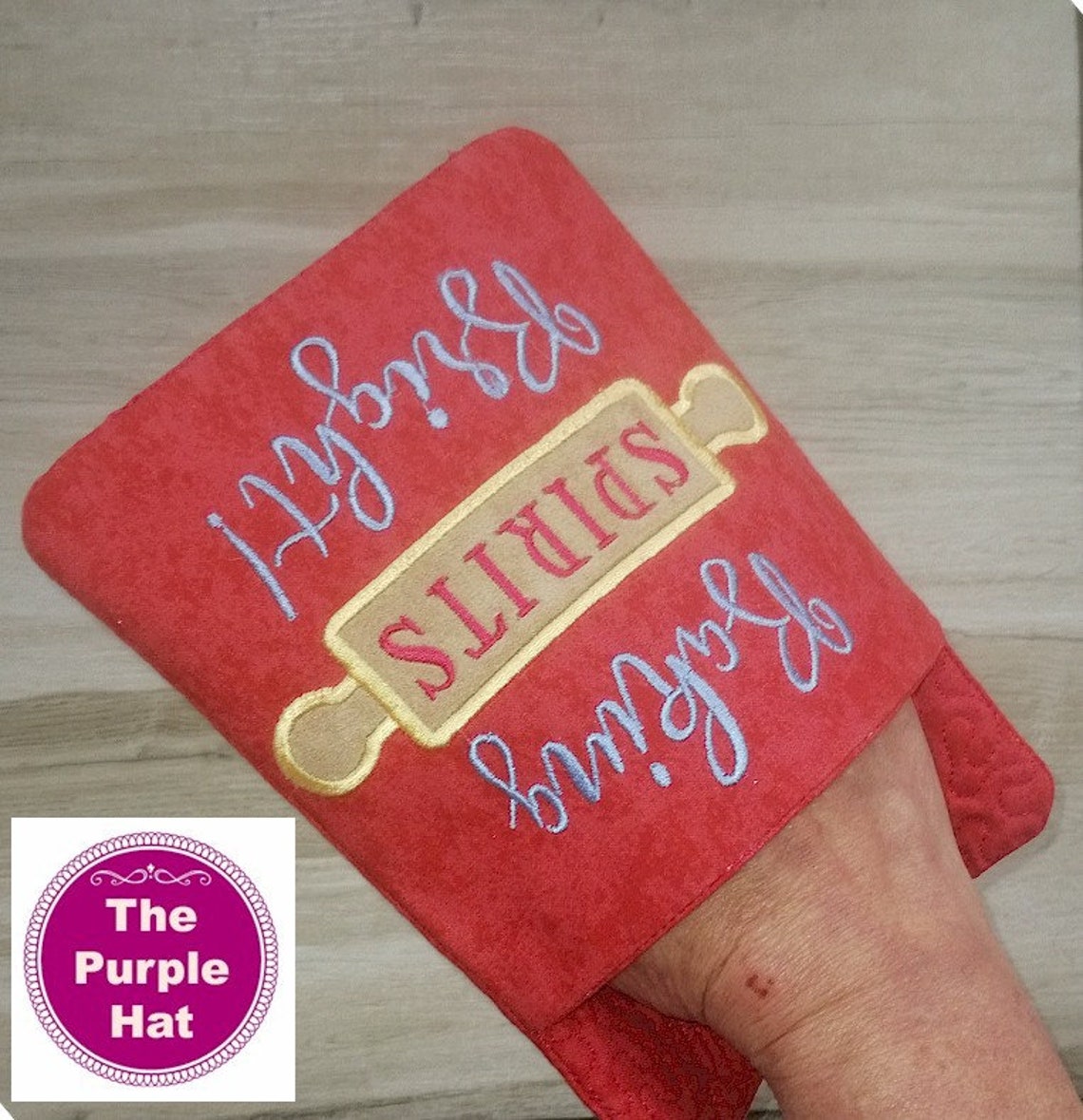 ITH in the Hoop Christmas Potholders 6x10 Machine Embroidery Etsy