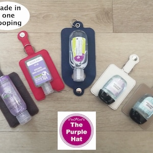 ITH en el estuche de desinfectante de manos Hoop Pouch Holder Set 4x4 y 5x7 bordado a máquina 5 diseños botellas de 1 y 2 onzas de diferentes tamaños / formas