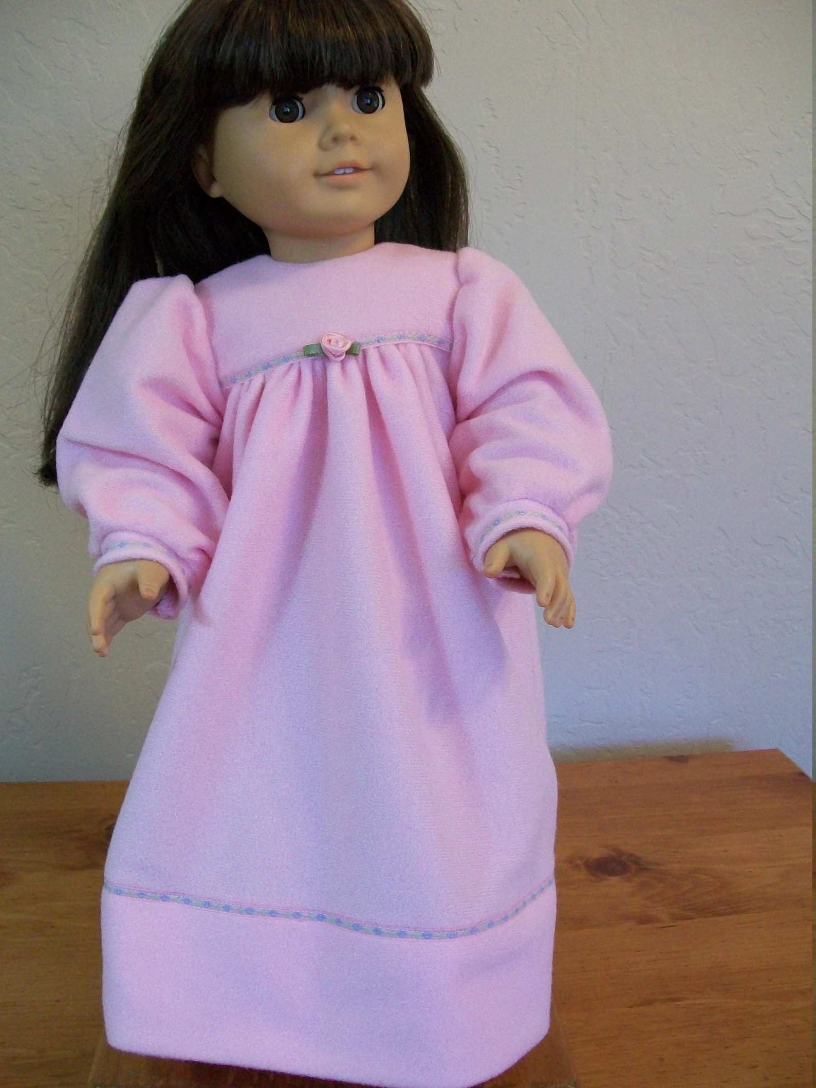 Pink Fleece Nightgown for the American Girl Magic Attic Our Etsy