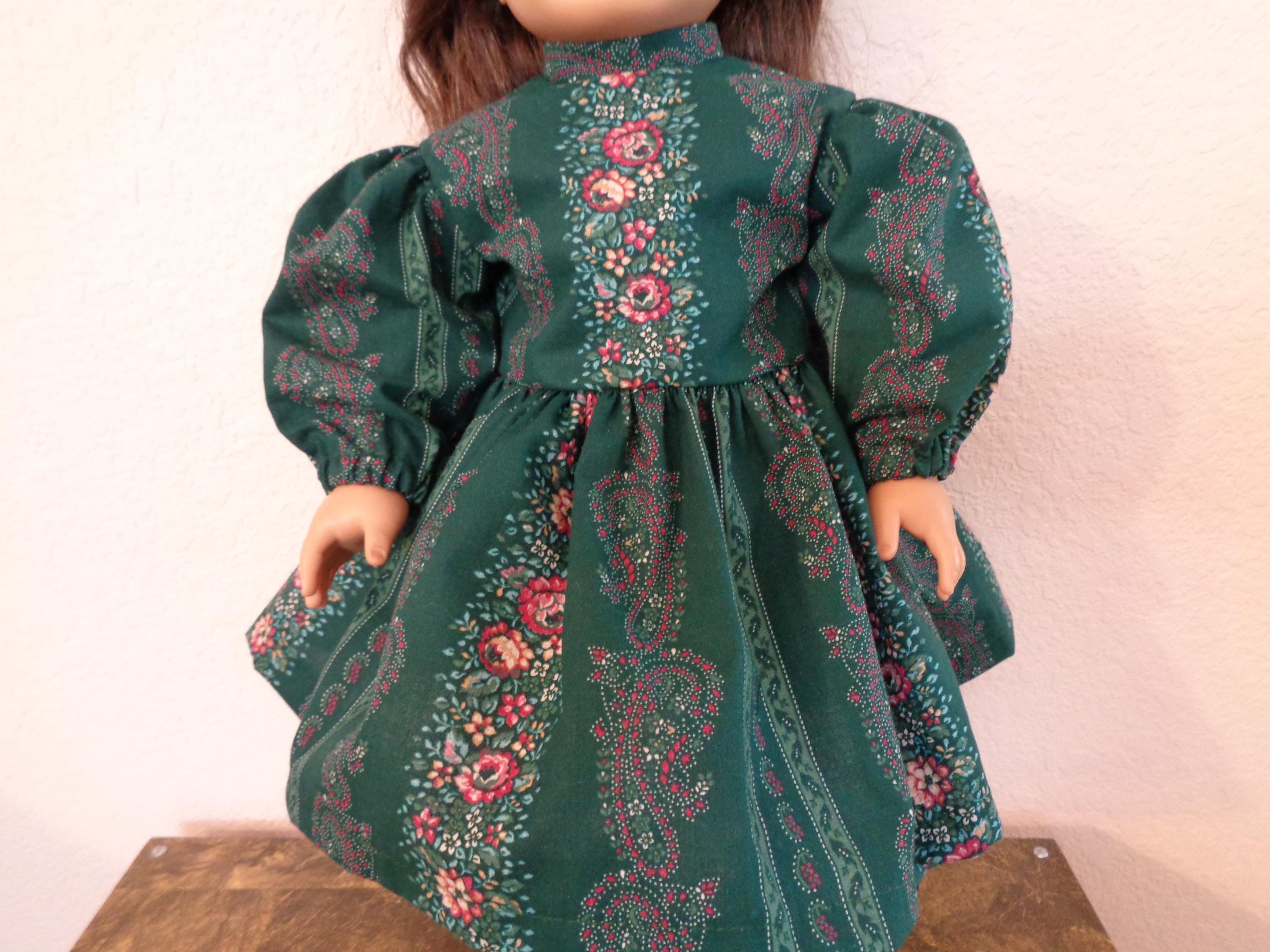 green calico dress Style:Skater