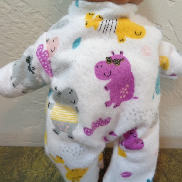 Happy Hippo Sleeper for 7 to 8 Inch Tiny Dolls, You and Me Dolls, Teddy Bears, Stuffed Animals and other Small Dolls