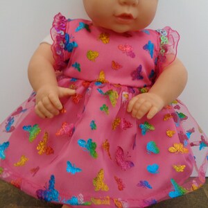 Pink Sparkle Party Dress for 12 to 14 Inch Dolls, Teddy Bears, Stuffed Animals and other Medium Sized Dolls