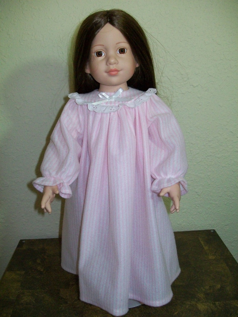 Doll Clothes 18/" Nightgown White Eyelet Springfield Fits American Girl Dolls