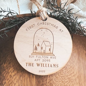 First Christmas In Our New Home - Personalized Our First Home Ornament 2023 - New Home Keepsake - New House Ornament Gift - My New Home