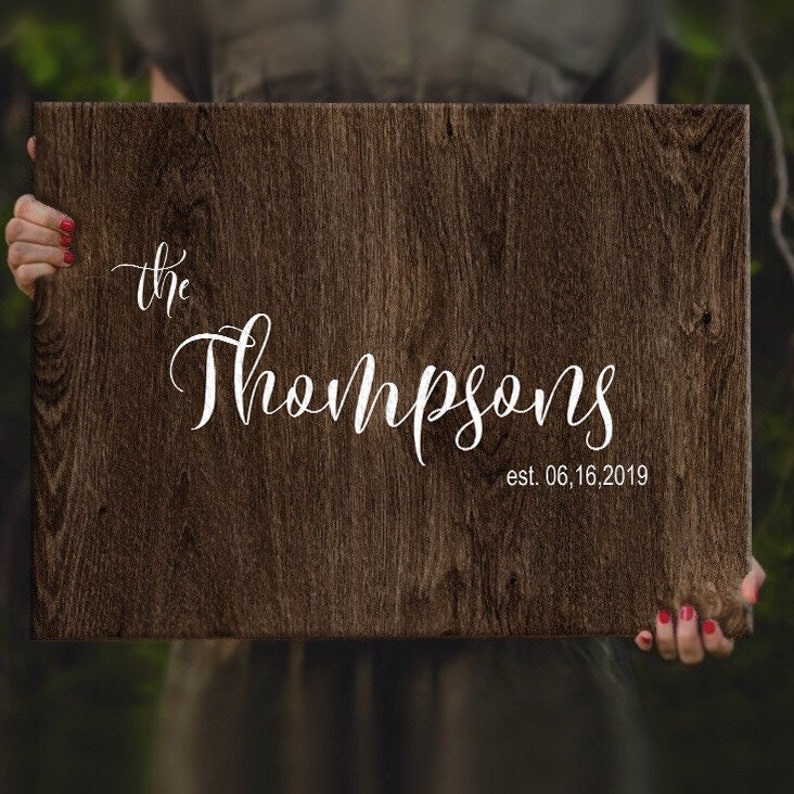 Rustic wedding guest book alternative/Wood guest book on canvas/Wedding welcome sign/Last name sign/Family name sign/Guest book sign/ GB01 BACKGROUND#2