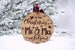 Personalized Our First Christmas As Mr and Mrs Ornament 2021 - Wood Custom Christmas Ornaments - Newlywed Gift - Just Married Ornament 