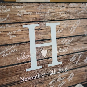 Rustic Wedding Guest Book Alternative Guest Book Wedding Guestbook Alternative Custom Guest Book Wood Guest Book Canvas Wedding Guestbook