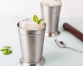 15 oz Mint Julep Cup Free Engraving, Brushed Stainless Steel, Quality
