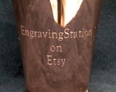 Engraved Copper Mint Julep Cup, 12 oz, High Quality, Restaurant Grade