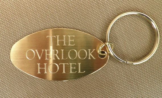 Room 237 the Overlook Hotel Oval Brass, 2 Sided Key Tag , Key