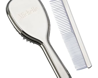 Hair Brush, Unisex, Baby  Comb and Brush, Free Engraving