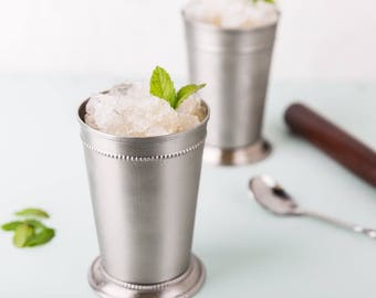 15 oz Mint Julep Cup ..Free Engraving,  Brushed  Stainless Steel,  Quality