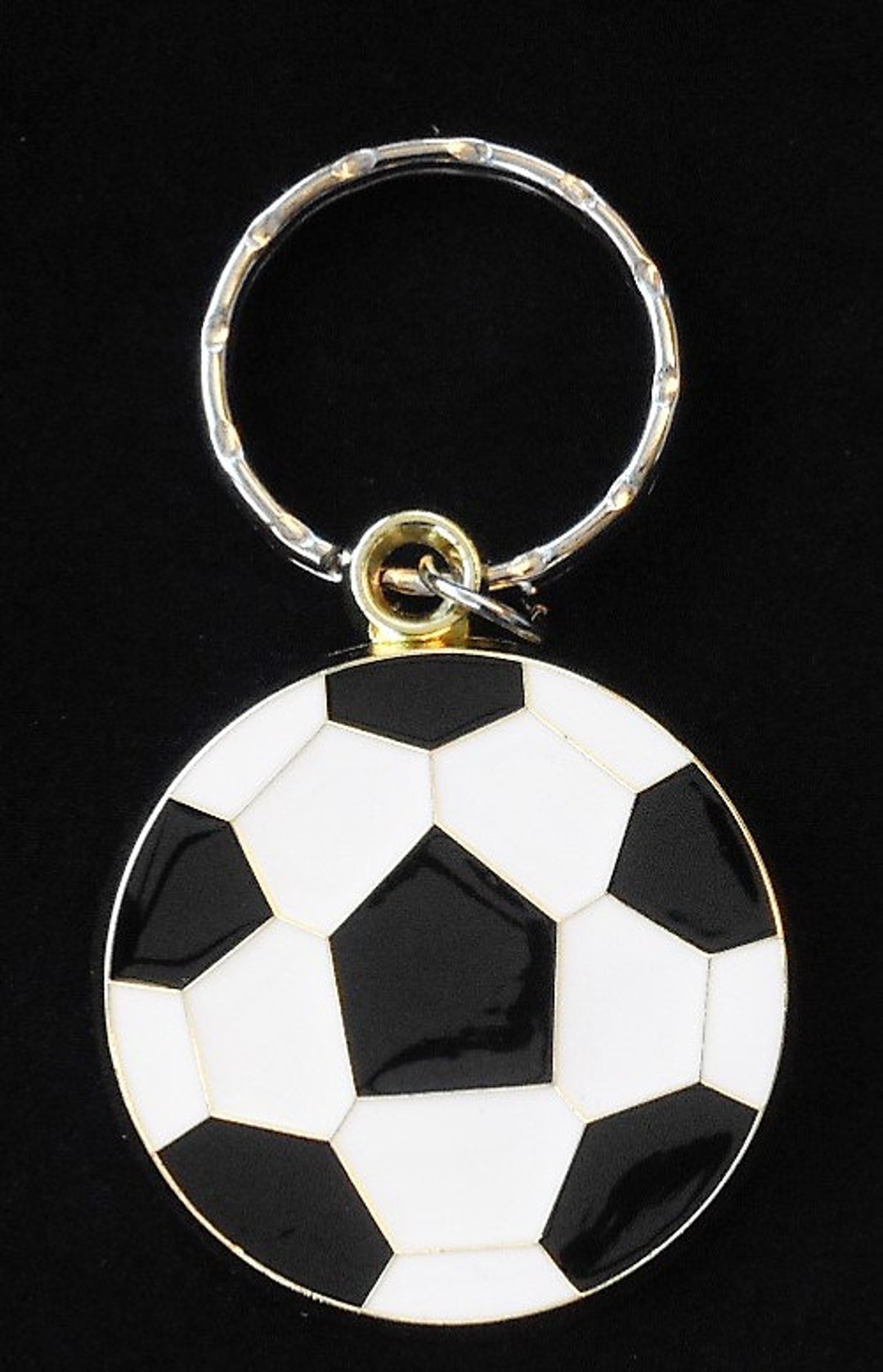 Engraved Soccer Ball Key Chain Color High Quality Engraved Etsy