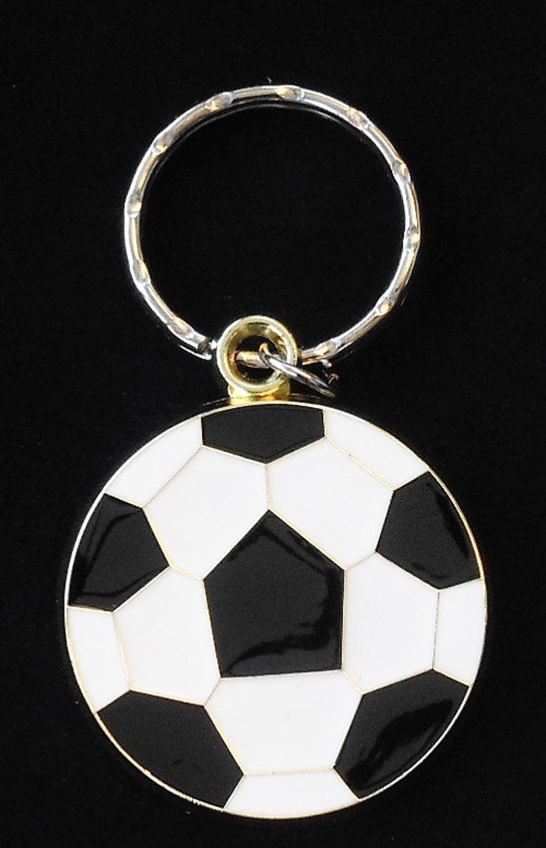 Engraved Soccer Ball Key Chain Color High Quality Engraved Etsy