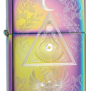 Accendino Zippo inciso, "Occhio della Provvidenza" personalizzato, inciso