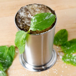 Mint Julep Cup ..Free Engraving,  Brushed  Stainless Steel,  Quality, 11 oz