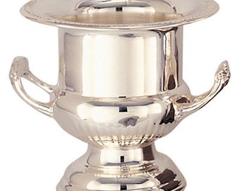 Engraved 9 Inch Champagne or Wine Cooler, Silver