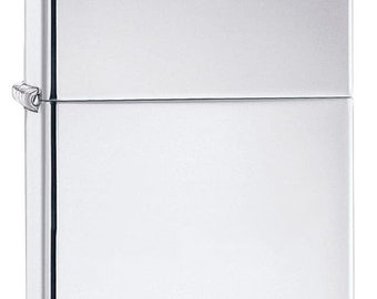 Engraved Zippo High Polish chrome Lighter- Personalized, Engraved