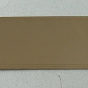 Namensschild Messing - 1-1 / 2 X 3-1 / 2 mit kostenloser Gravur, hell oder seidenmatt