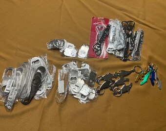 Lot of 60 Engraveable Stainless Steel Bottle Openers: Brand New, Closeout