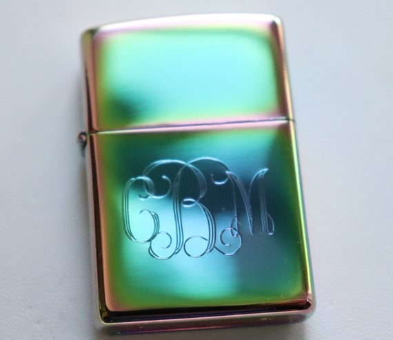 Engraved Zippo Rainbow, Spectrum Color Lighter, Personalized