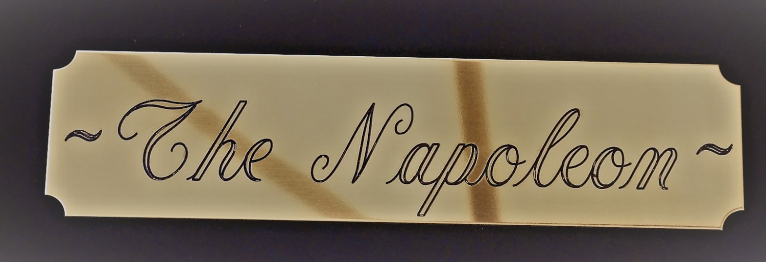 Engraved Name Plate Brass Door Plate 2 x 8 Inches bright Etsy