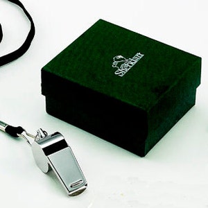 Quality Coach Whistle with Lanyard, with  Free Engraving, Personalization, High Quality not schlocky!