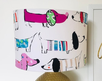 Dachshund Print Lampshade