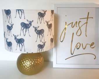 Bambi Print Lampshade