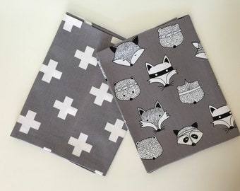 Racoon Print Removable Lampshade Covers