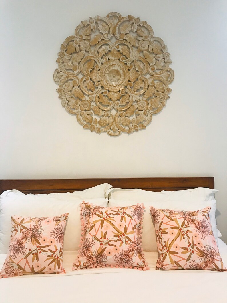 Pink Australian Botanical Art Print Designer Cushions Covers. Etsy