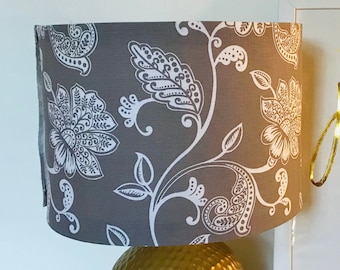 Retro Paisley Print Lampshade