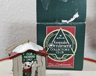 Hallmark Keepsake Ornament Collectors Club 1988 Our Clubhouse