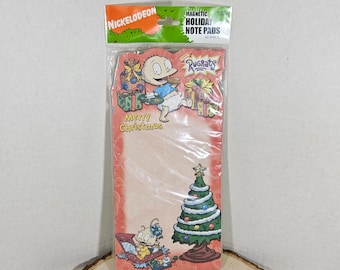 Rugrats Merry Christmas magnetic holiday note pad, new old stock