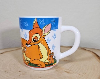 Vintage Disney Bambi Arcopal mug Bambi and Thumper cup