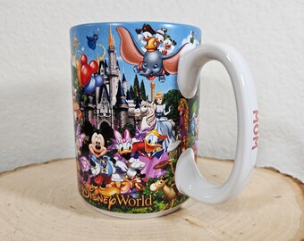 Disney World Pixar Mom coffee mug Disney Parks Mickey and Friends, Dumbo, Stitch, Bambi