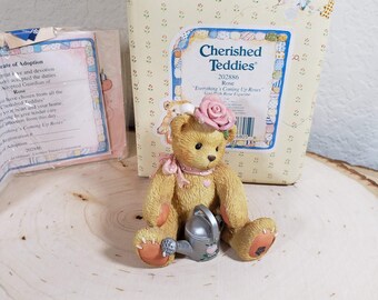Cherished Teddies Rose Enesco retired bear Priscilla Hillman